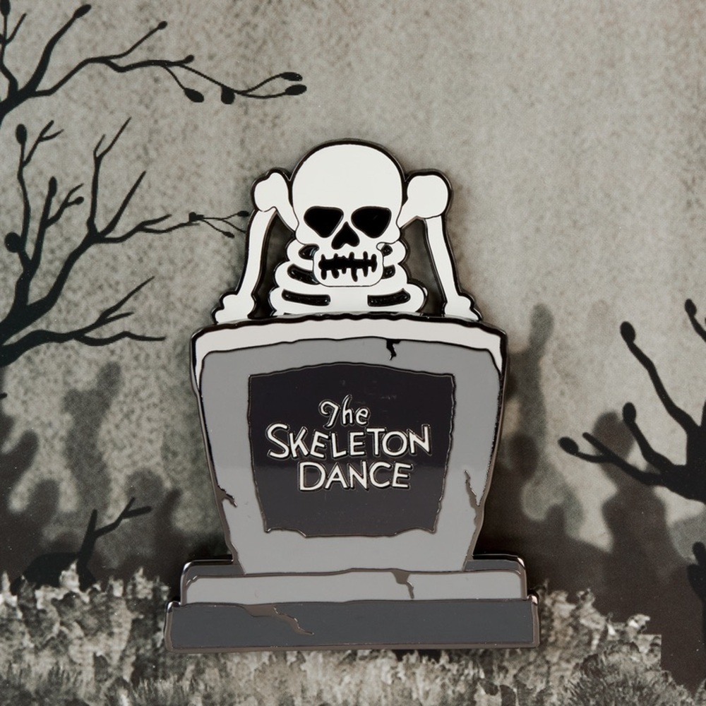 Disney The Skeleton Dance 95th Anniversary Glow 3" Collector Box Sliding Pin - Picture 7 of 10